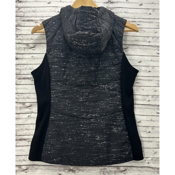 Smartwool Insulated Vest Women's Small Hooded Wool Polyester Full Zip Black - Picture 2 of 9